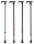 Leichtmetallstock m.Softgriff,verstellbar met.grau,