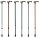 Leichtmetallstock m.anat.Griff,verstellbar links met.blau,