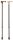 Leichtmetallstock Bernstein-,Griff,verstb.links met.bronze,