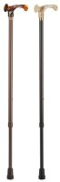 Leichtmetallstock Bernstein-,Griff,verstb.rechts met.bronze,