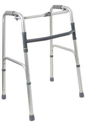 Gehgestell Gecko SF faltbar, starr, silbergrau>>>>