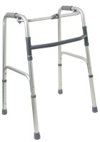 Gehgestell Gecko SF faltbar, starr, silbergrau>>>>