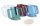 Trinkbecher HANDYCUP mit Tee-Aufsatz und 2 Griffen>>>>Farbe: rot-transparent