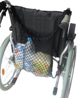 Einkaufsnetz für Rollstuhl, Rollator o. Gehgestell>>>>Farbe: schwarz