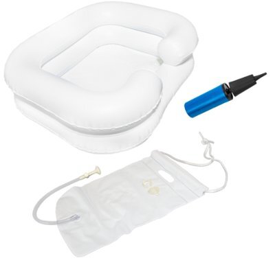 Haarwaschwannen-Set EXTRA m.,Duschvorrichtung u.Pumpe,