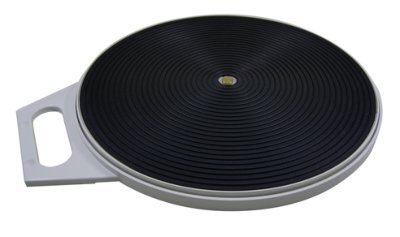 Drehscheibe mit Griff ca.32 cm schwarz-grau>>>>