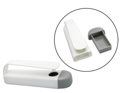 Tablettenausdrücker 2-teilig weiß/grau>>>>