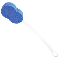 Rückenschwamm mit Griff ca.56cm, weiß/blau>>>>