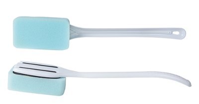 Rückenschwamm EXTRA mit Griff ca.43cm weiß/mint>>>>