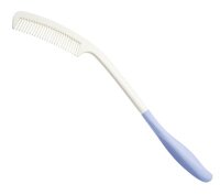 Kamm mit langem Griff ca.39cm weiß/blau>>>>
