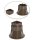 Betterhöher ca.7,2x7,2x8-13cm, braun (VPE: 4 Stück)>>>>