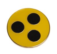 Blindenplakette rund ca.30mm,(Sundo),