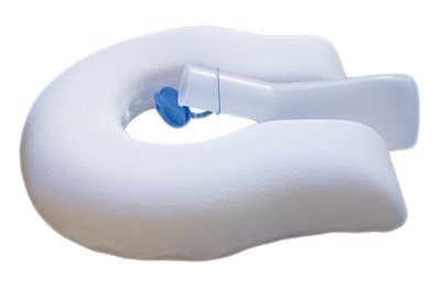 U-Form-Kissen Pu-schaum mit Frotteebezug weiß>>>>