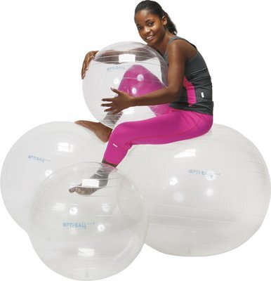 Gymnastikball Gymnic OPTI transparent>>>>Ausf.: Durchmesser 55 cm