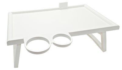 Bett-Serviertisch Kunststoff,ca.53x32x20cm weiß(Sundo),