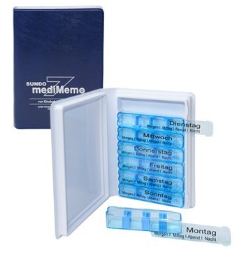 Medikamentendosierer mediMemo,im Etui 1 Woche(Sundo),