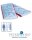 ALPHA Gleitmatte PES/Carbon,25x60cm(2Stück)blau/rot,