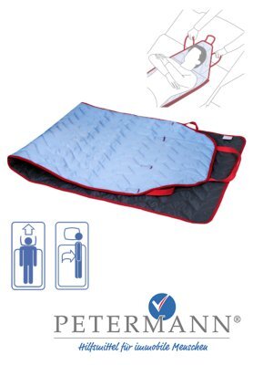 ALPHA Gleitmatte Caremaster M,PES/Carbon 175x60cm blau/rot,