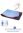 ALPHA Gleitmatte Caremaster M,PES/Carbon 175x60cm blau/rot,
