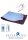 Gleitmatte ALPHA Caremaster PES/Carbon blau/rot>>>>Gr. XL
