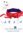 ALPHA Haltegürtel M Nylon f.,Umfang 72-140cm blau/rot,