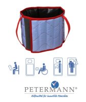 ALPHA Beingurt PES/Carbon,100x22cm blau/rot,