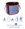 ALPHA Beingurt PES/Carbon,100x22cm blau/rot,