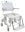 Swift Mobil-2 160XL Dusch-Toil,Rollstuhl m.Eimerhalter,grau,