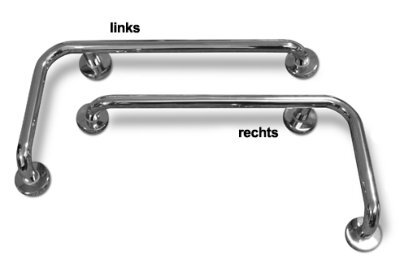 Etac SAFE PRO Winkelgriff,Edelstahl rechts,