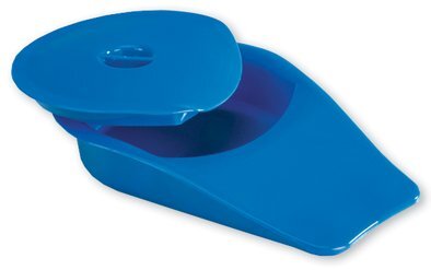 Komfort-Stechbecken mit Deckel,blau,