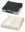 Sitzkissen Kalli Form 40 - 120 kg mit Pharmatex PU-Bezug, grau-schwarz>>>>40 x 40 cm