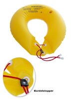 Schwimmkragen mit 2 Luftkammern, aufblasbar, gelb>>>>