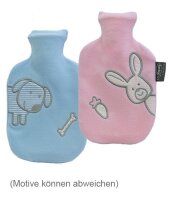 Wärmflasche f.Kinder m.Fleece,bezug rosa(Fashy),