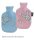 Wärmflasche f.Kinder m.Fleece,bezug rosa(Fashy),