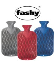 Wärmflasche Karo-Halblamelle,saphir(Fashy),