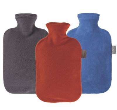 Wärmflasche m.Vliesbezug,saphir(Fashy),