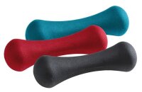 Deuser Neopren Kurzhantel,2x1,0kg weinrot,