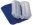 Zwillingssitzkissen m.Poly.-,Innent.,m.Bezug blau,