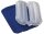 Zwillingssitzkissen m.Poly.-,Innent.,m.Bezug blau,