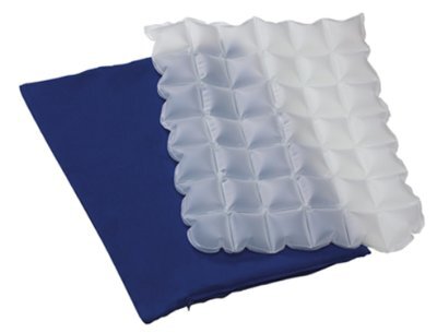 Waben-Sitzkissen,aufblasbar m.,Bezug,40x34cm blau(Dr.Winkler),