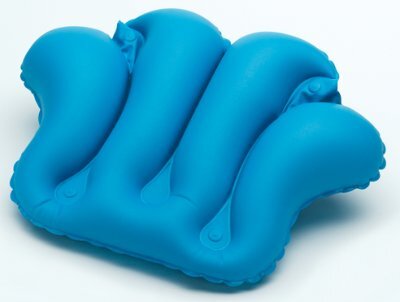 Großes Badewannenkissen,aufblasbar 57x38cm blau,