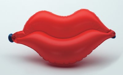 Badewannenkissen LIPPE,aufblasbar rot(Dr.Winkler),