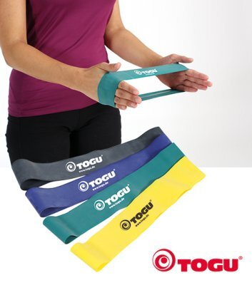 Theragym Powerband Loop-Set gelb, grün, blau und schwarz (VPE: 4 Stück)>>>>