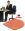 Keil-Ballkissen Dynair Premium 36x37cm>>>>Farbe: dunkelrot