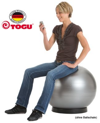 Sitzball ABS im Karton>>>>Ausf.: Durchmesser 65 cm Farbe: silber