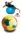 Gymnastikball MyBall>>>>Ausf.: Durchmesser 65 cm Farbe: silber