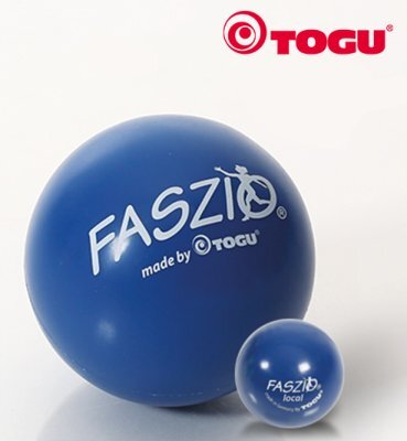 Faszio Ball blau>>>>Ausf.: Durchmesser 10 cm