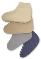 Fußwärmer/Bettschuhe 50%,Angora natur Gr.S(Peters),