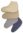 Fußwärmer/Bettschuhe 50% Angora natur (Paar)>>>>Gr. M