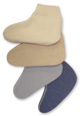 Fußwärmer/Bettschuhe 50% Angora natur (Paar)>>>>Gr. L